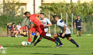 Verna in azione contro il Gubbio