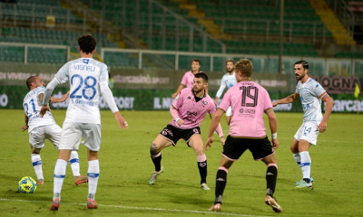 Brunori protagonista al "Barbar" del 3-1 del Palermo