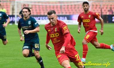 Un momento del match dell'andata tra Catanzaro e Feralpi